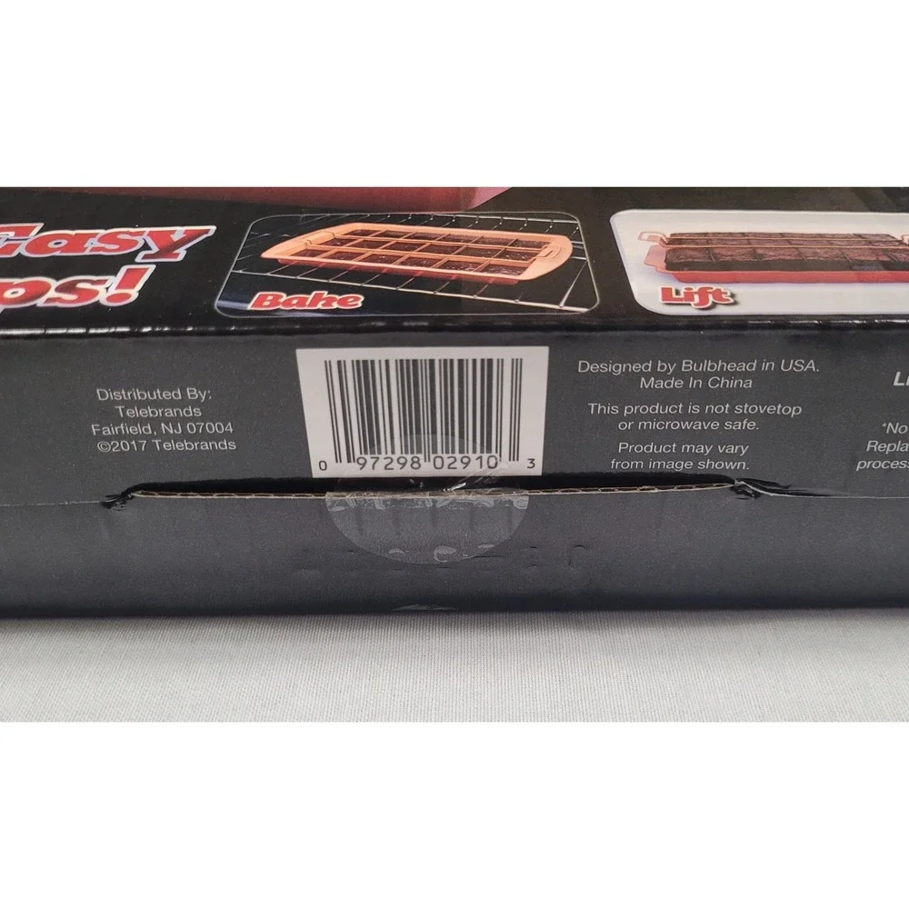Bulbhead Red Copper Brownie Bonanza 4-piece Non-stick Baking Pan Set New OpenBox
